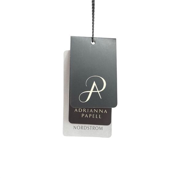 NWT Adrianna Papell Illusion Bodice Pleated Partial Tuck Jersey Sheath Dress 4 - Picture 5 of 16